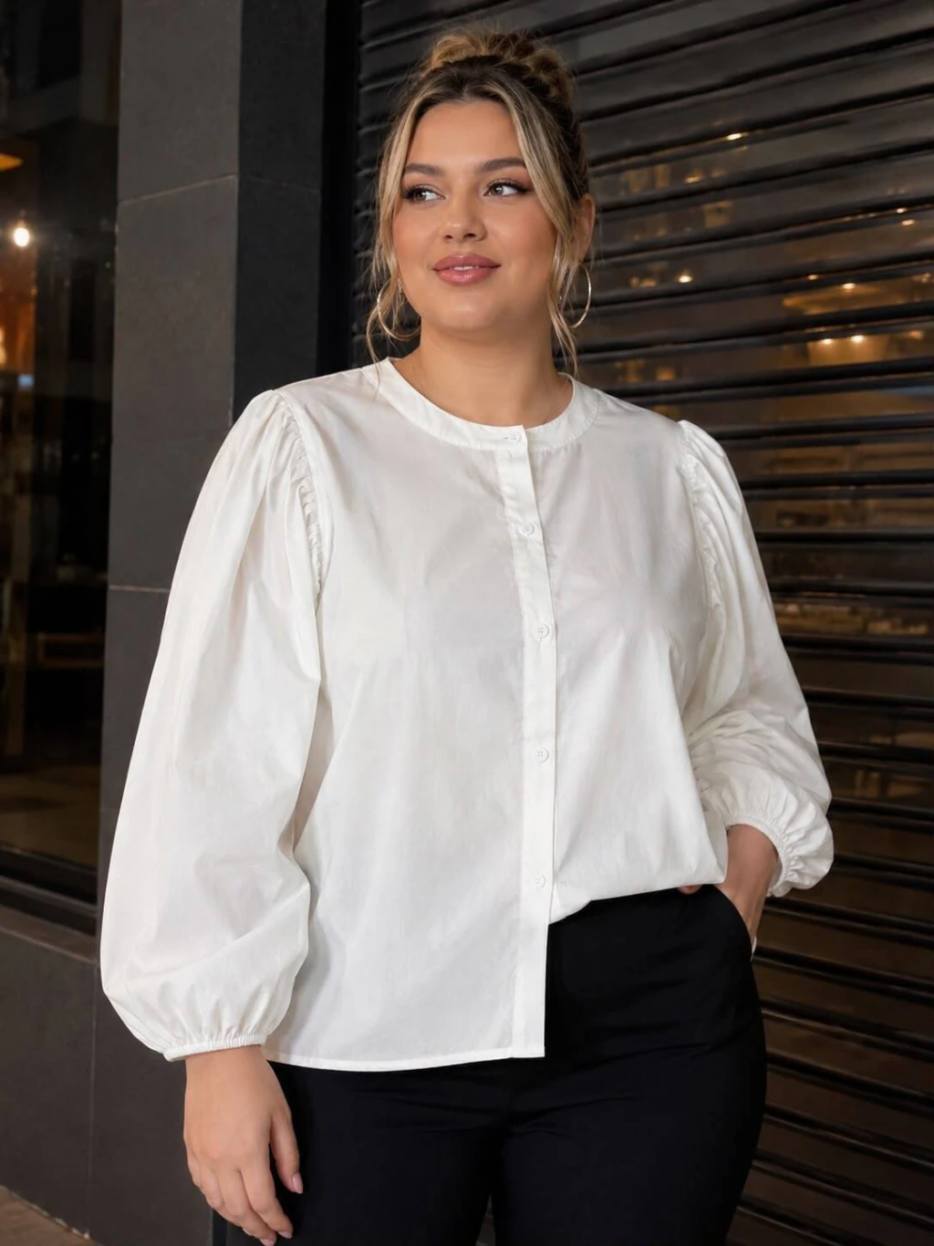 CAMISA MANGA GLOBO