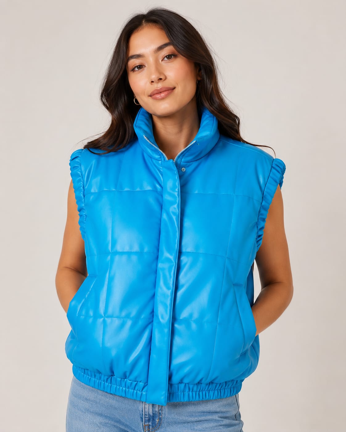 CHALECO ECO CUERO