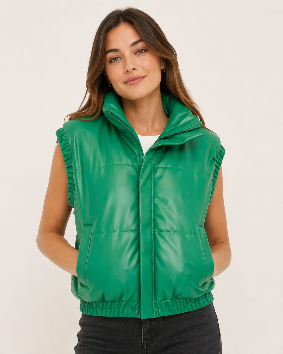CHALECO ECO CUERO