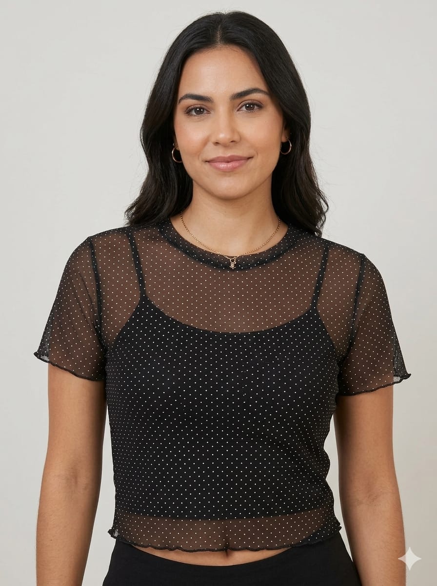 REMERA MICROTUL BRILLOS
