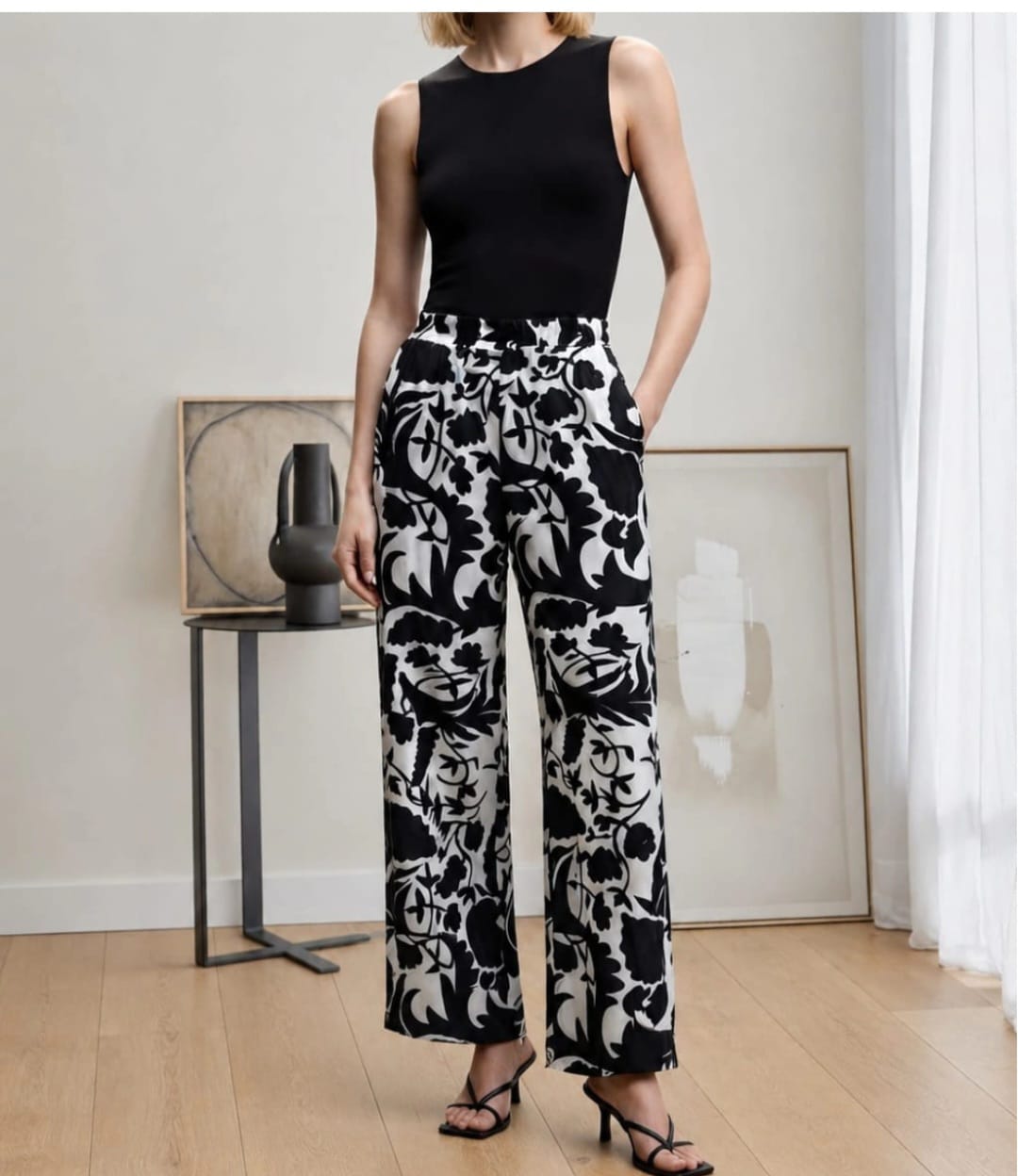 PANTALON LINO ESTAMPADO