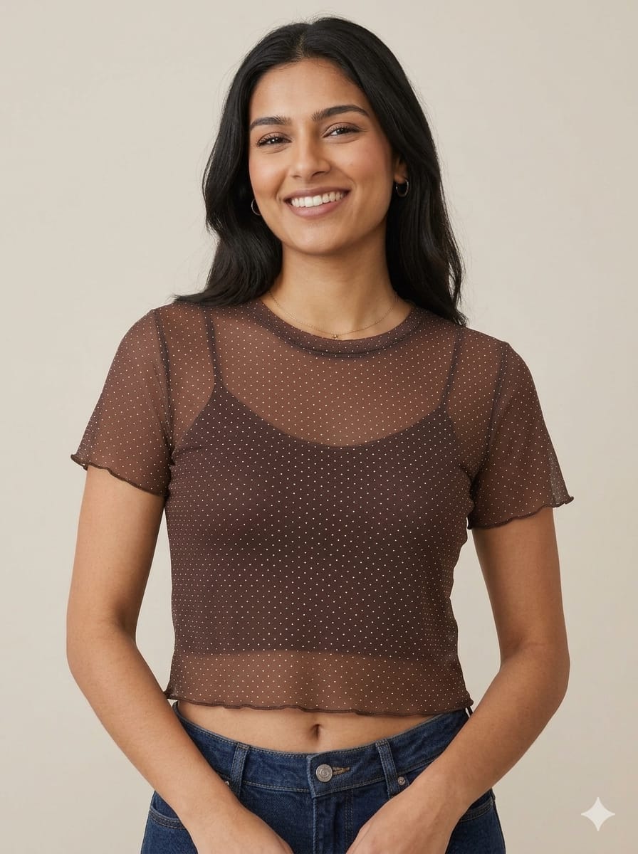REMERA MICROTUL BRILLOS