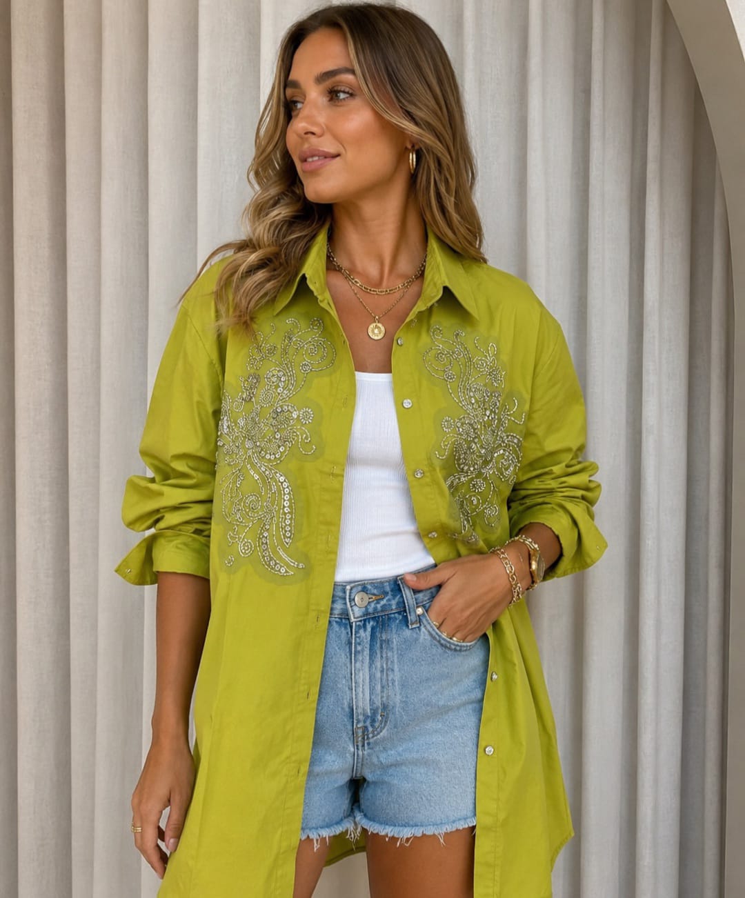 CAMISA C/ PIEDRAS