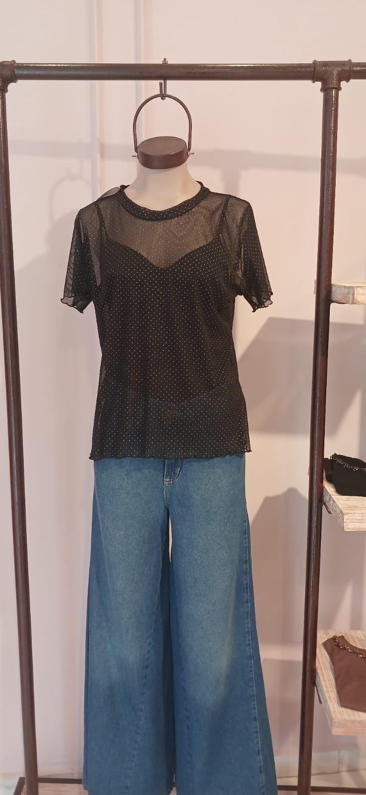 REMERA MICROTUL BRILLOS