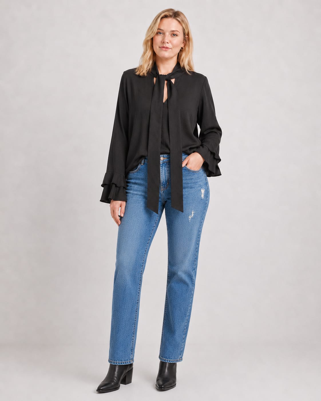 CAMISA LAZO CUELLO