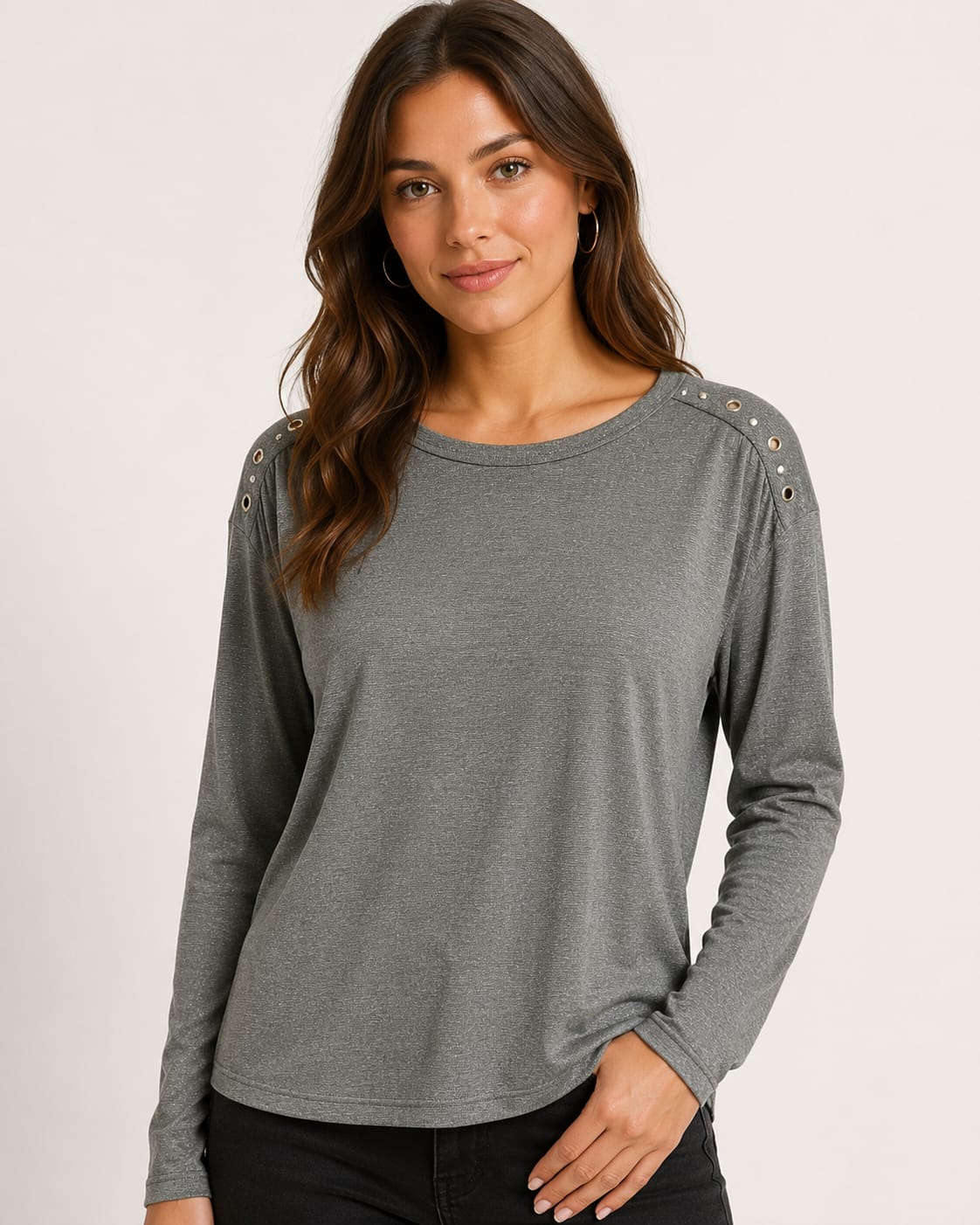 REMERA ML CON TACHAS