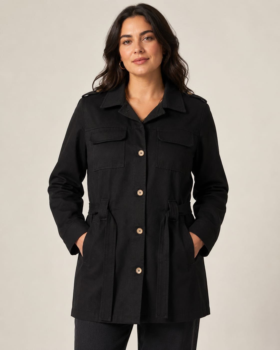 TRENCH GABARDINA