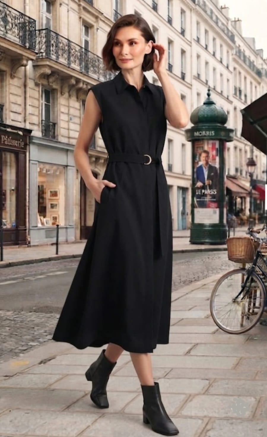 VESTIDO LARGO LINO