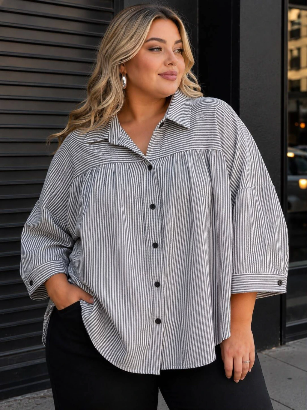 CAMISA RAYADA OVER