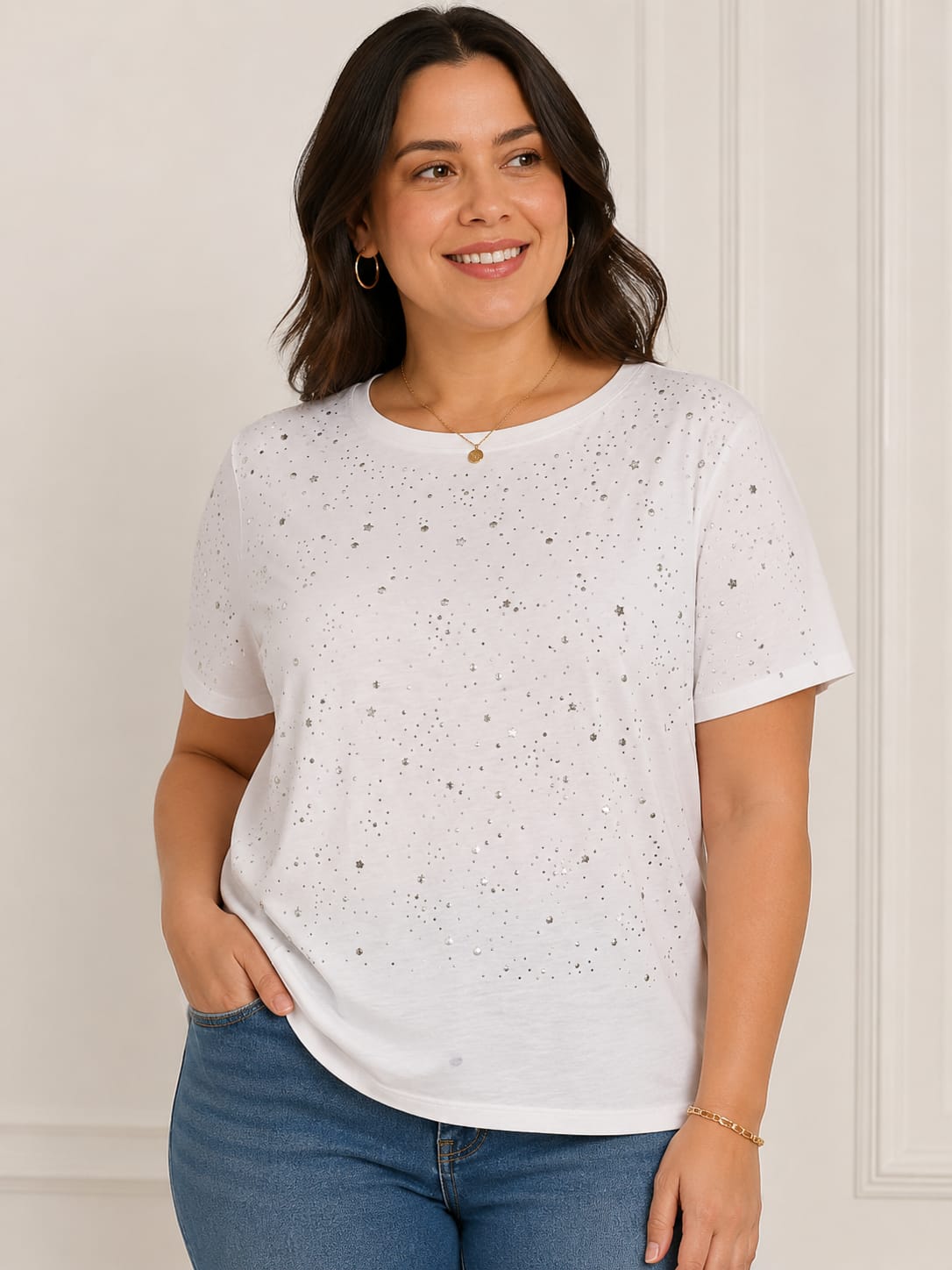 REMERA STRAS ESTRELLA