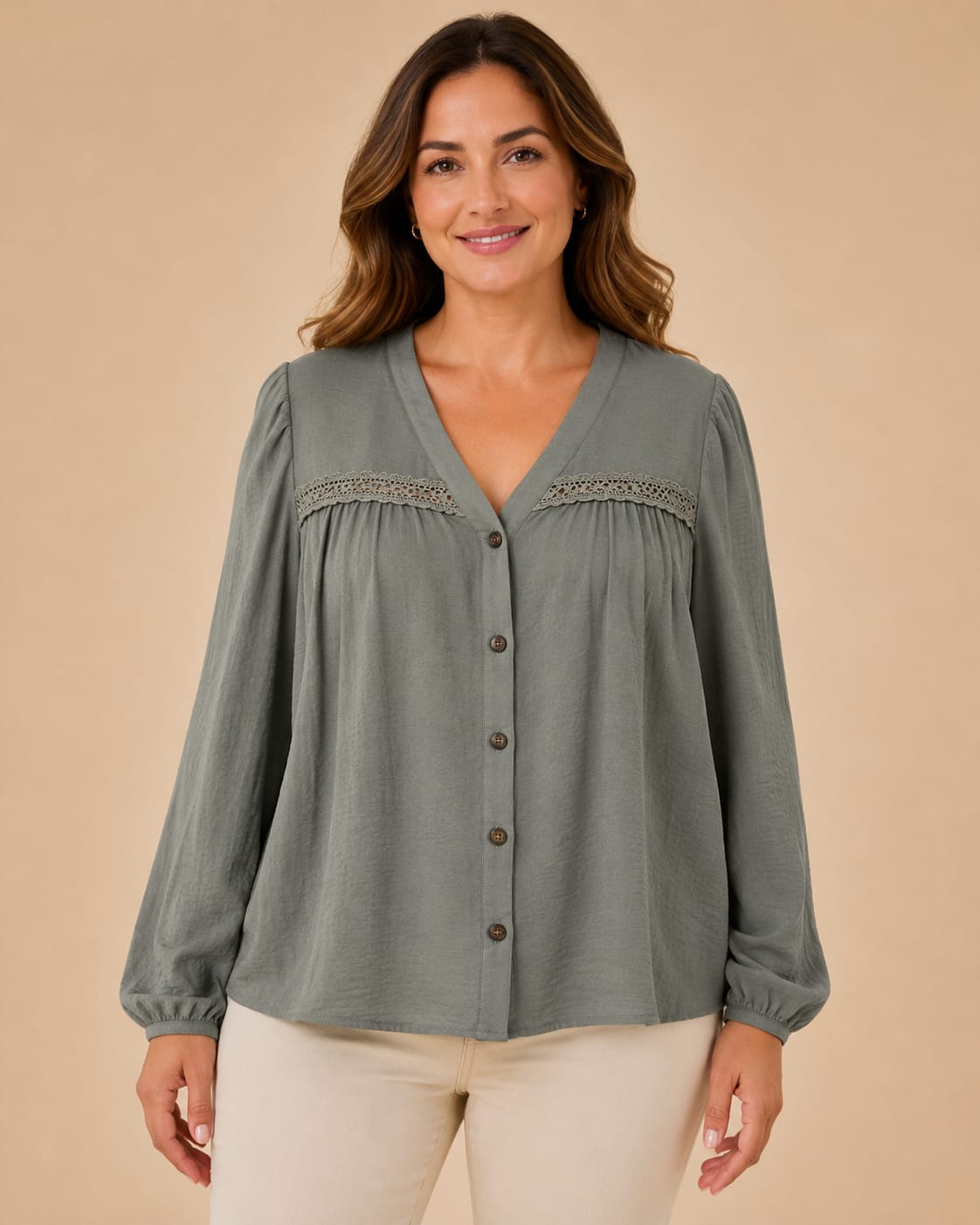 CAMISA ESCOTE V BRODERY
